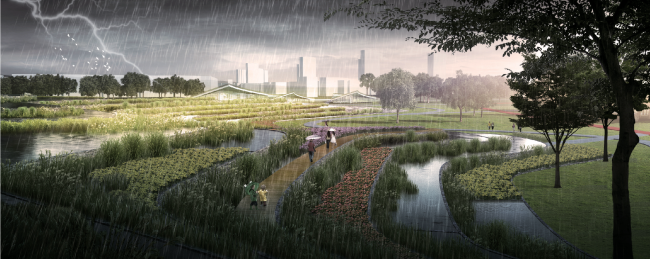 Concept of the riverfront development of the Moskva River � Turenscape International Limited