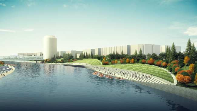 Concept of the riverfront development of the Moskva River  Burgos&Garrido Arquitectos