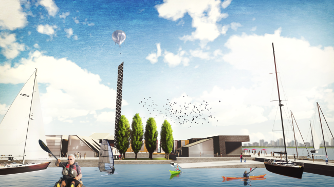 Concept of the riverfront development of the Moskva River  SWA Group