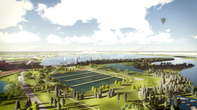 Concept of the riverfront development of the Moskva River  SWA Group