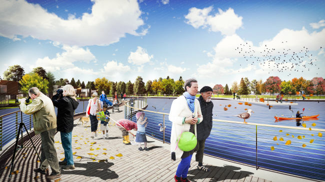 Concept of the riverfront development of the Moskva River  SWA Group