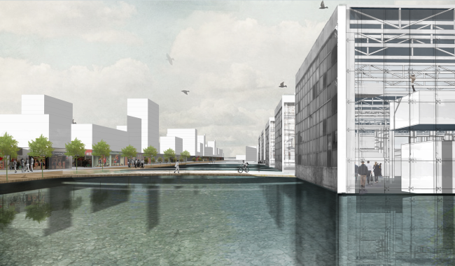 Concept of the riverfront development of the Moskva River  SWA Group