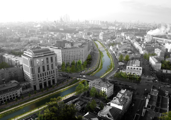 Concept of the riverfront development of the Moskva River � Meganom