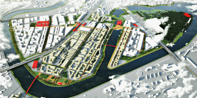 Concept of the riverfront development of the Moskva River � Maxwan + Atrium