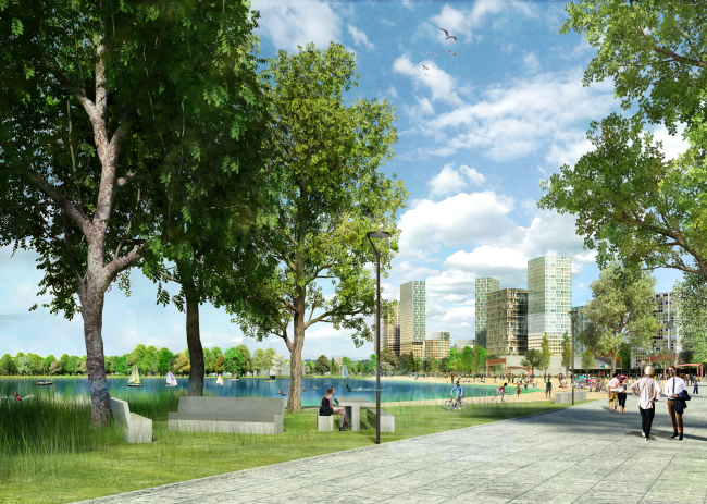 Concept of the riverfront development of the Moskva River  Maxwan + Atrium