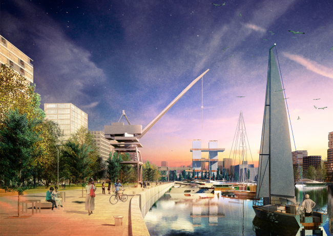 Concept of the riverfront development of the Moskva River  Maxwan + Atrium