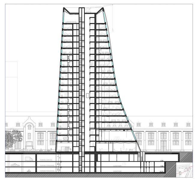 ����� ����� Charleroi Danses � ��������� ������� � Ateliers Jean Nouvel & MDW Architecture