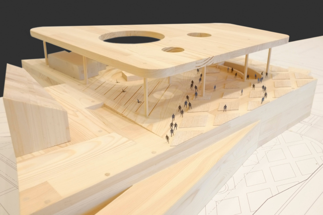 Pavillion between the ostozhenka and Prechistenka. Model 2014. Volkhonka Quarters - Culture Territory - Volkhonka Archive. Architectural and town-planning survey � "Ostozhenka" Bureau