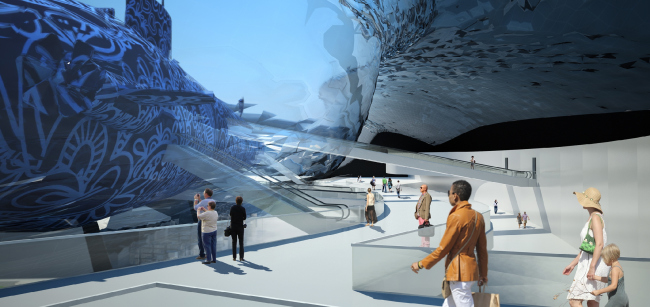Guggenheim Museum in Helsinki. Contest project  "Fourth Dimension"