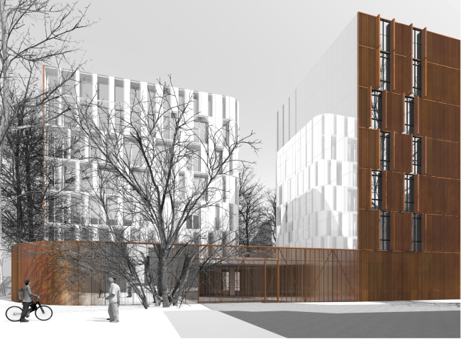 West facade. Entrance gate © Sergey Skuratov ARCHITECTS
