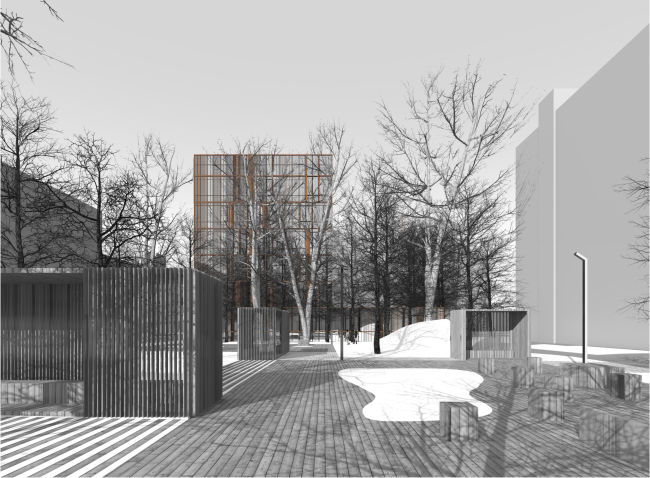 Organization of the yard  Sergey Skuratov ARCHITECTS