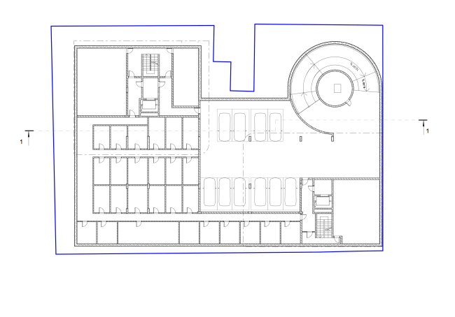 Plan of the - 1st floor  Sergey Skuratov ARCHITECTS