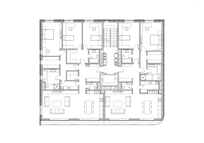 Plan of apartment section 1  Sergey Skuratov ARCHITECTS