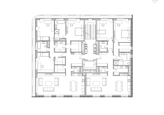 Plan of apartment section 2  Sergey Skuratov ARCHITECTS