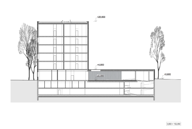 Section 1-1  Sergey Skuratov ARCHITECTS