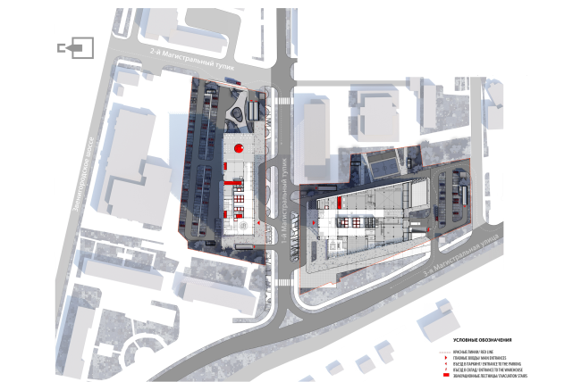 Concepts of the HQ's of "Sportmaster" and "O'Stin". Authors: "Reserve"