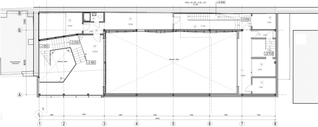Building 3 (Minor stage), plans of the loft. "Electrotheater Stanislavsky". 2014 � Wowhaus