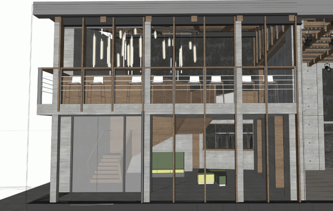 Foyer of the minor stage. Project. "Electrotheater Stanislavsky". 2014 � Wowhaus