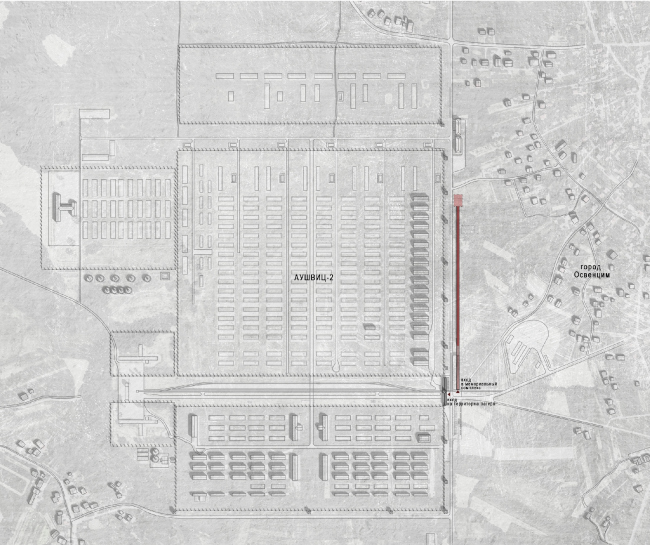 Auschwitz Memorial Complex. Location plan  Arch group