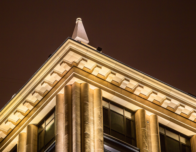 The building at 5, Pobedy Street. "Eugene Gerasimov and Partners", 2014. Photo courtesy of LEGENDA Intelligent Development