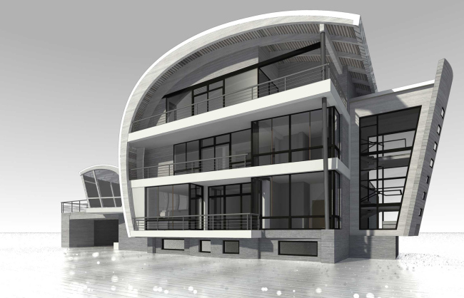 Country house. Project  Roman Leonidov architectural bureau