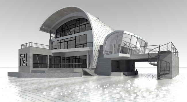 Country house. Project  Roman Leonidov architectural bureau