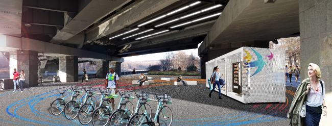 Entrance from the direction of "Sparrow Hills" metro station � Wowhaus