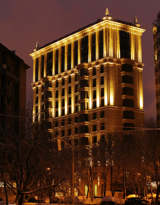 The building at 5, Pobedy Street. "Eugene Gerasimov and Partners", 2014. Photo courtesy of LEGENDA Intelligent Development