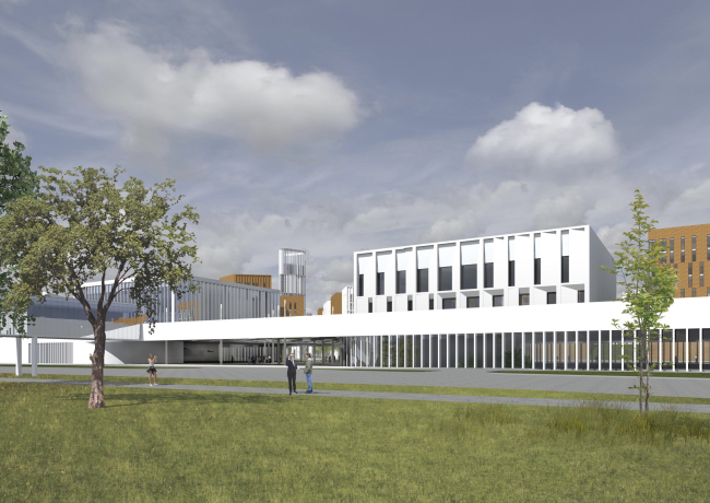 Project of building Kazan's "Sedmoye Nebo" ("Seventh Heaven") residential district. Shopping and entertainment center � Sergey Skuratov Architects