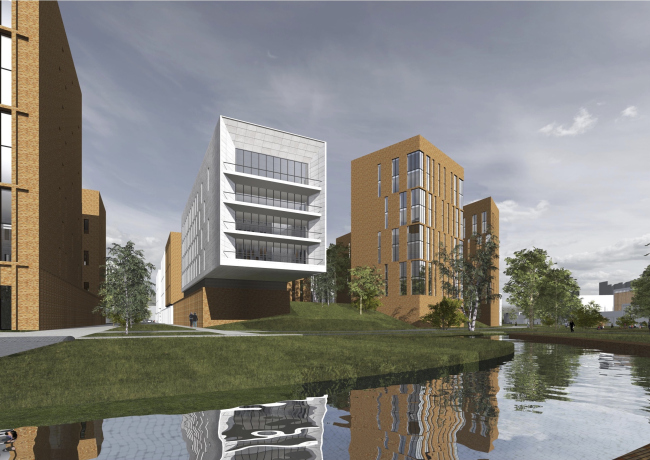 Project of building Kazan's "Sedmoye Nebo" ("Seventh Heaven") residential district. Park � Sergey Skuratov Architects