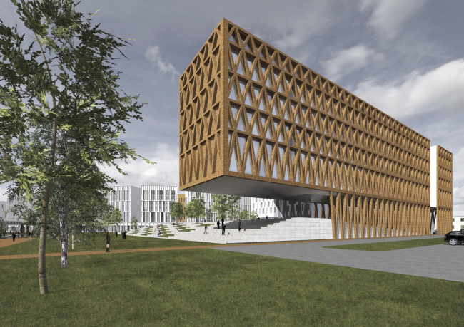 Project of building Kazan's "Sedmoye Nebo" ("Seventh Heaven") residential district. Hotel � Sergey Skuratov Architects