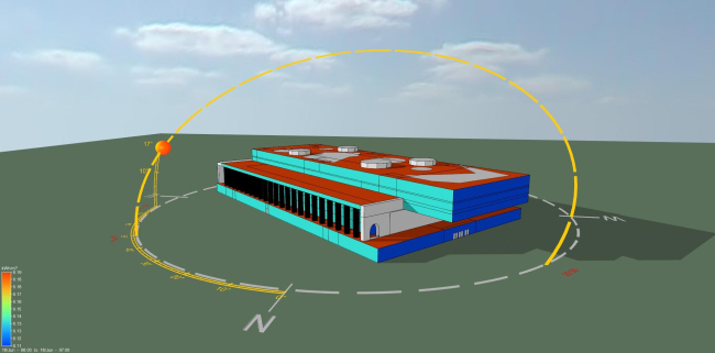 Estimation of the influence of the solar radiation and the wind on the temperature mode of operation of the building  Engex Engineering Bureau