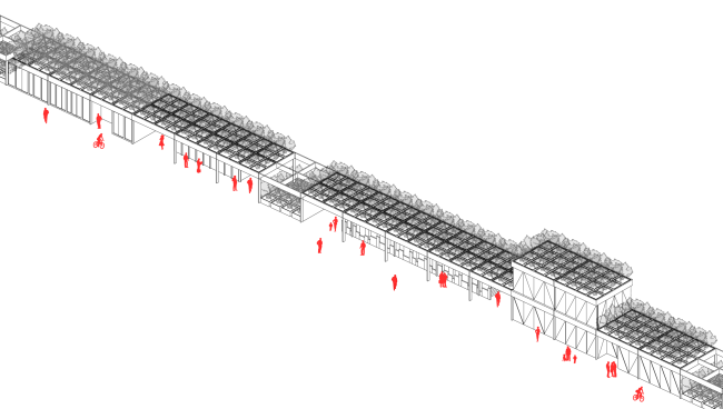 Fragment of the transformer structure. Concept of "Dinamo" Boulevard. Author: Andrew Fomichev.