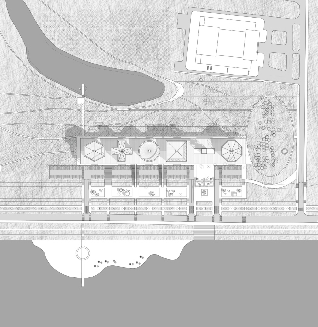 Master plan. Concept of Science and Technology Museum in Tomsk © Studio 44 Master plan. Concept of Science and Technology Museum in Tomsk © Studio 44