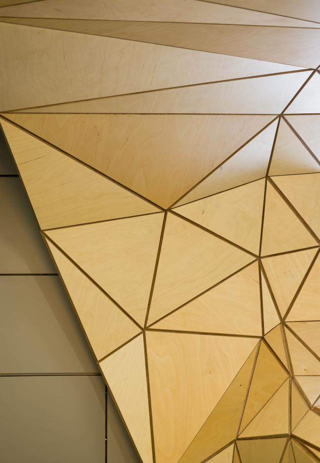 The interior design of the reception area of MGPM. Fragment � Totan Kuzembaev Architectural Studio