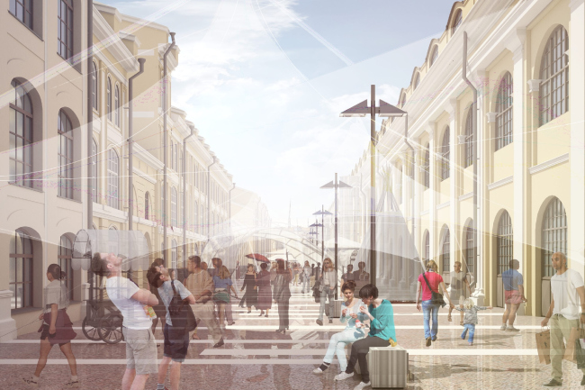 Gostiny Dvor. Inside streets, the Pevcheskaya Line � Studio 44