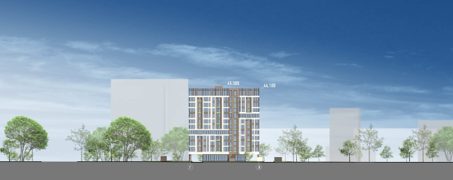 The residential project on the 2nd Samarinskaya Street. Facade � GrandProjectCity