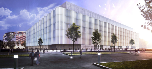 Multifunctional complex of "Spartak" football stadium. Option 1 � GrandProjectCity