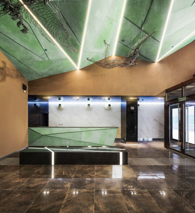 The entrance group of the multifunctional complex "Savelovsky City". The first tower � T+T Architects