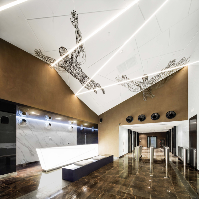 The entrance group of the multifunctional complex "Savelovsky City". The second tower � T+T Architects