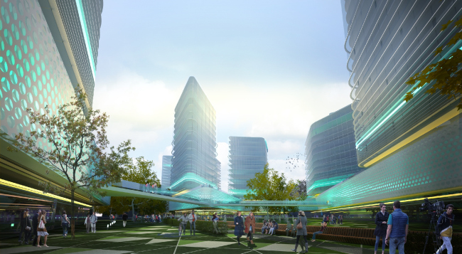 The project of "Annenhof Grove" residential complex at the Krasnokazarmennaya Street � 4izmerenie