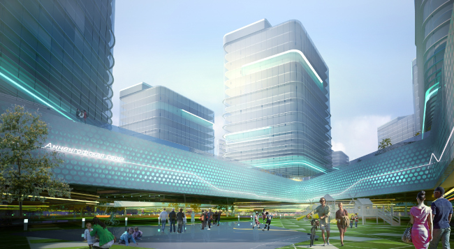 The project of "Annenhof Grove" residential complex at the Krasnokazarmennaya Street � 4izmerenie