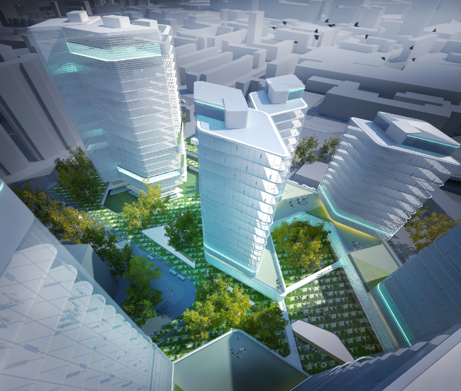 The project of "Annenhof Grove" residential complex at the Krasnokazarmennaya Street � 4izmerenie