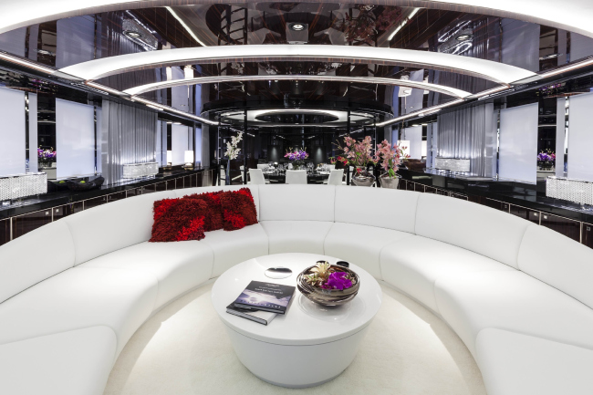 Interior design of MySky Yacht  Emilio Bianchi