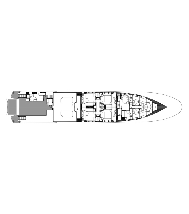 Plan of the bottom deck � Designed by Erick van Egeraat