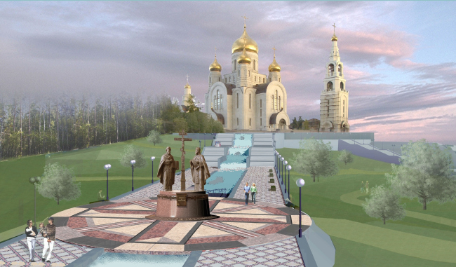 Stella monument "To the Pioneers of Yugra"  Project by Karen Saprichyan