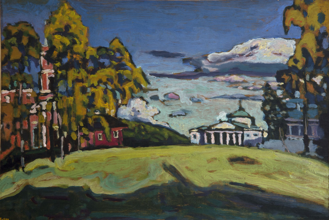 Василий Кандинский «Усадьба Ахтырка», 1911-16 гг. Фото предоставлено Государственным музеем архитектуры имени А.В. Щусева Василий Кандинский «Усадьба Ахтырка», 1911-16 гг. Фото предоставлено Государственным музеем архитектуры имени А.В. Щусева