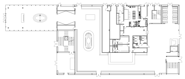 Plan of the first floor. Russian Pavilion at EXPO 2015 in Milan. SPEECH.  SPEECH