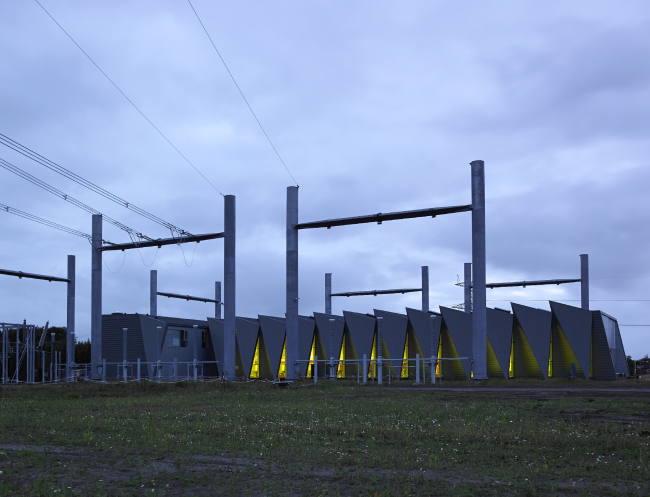 Электростанция в Вайене (Дания). Проектировщик: C.F. M&#248;ller Architects. Заказчик: Energinet.dk. Материалы: Rheinzink. Фото: Helene Hoyer Mikkelsen