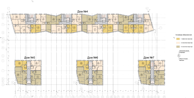 Plan of the typical floor of the units of Residential Building #2 � "Architecturium"